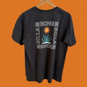 Billabong Mens Large Gray Graphic Pocket T Shirt Tee Surfing Summer Cotton Grey